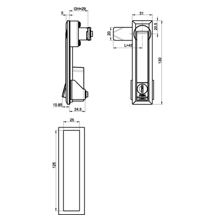 Rocker Lock-A7141'i Açmak İçin Basın
